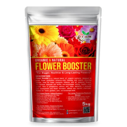 Grow Organic Flower Booster Fertilizer 5kg for Bigger and Healthier Flowers
