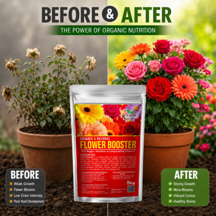 Grow Organic Flower Booster Used in Home Garden Flower Beds and Pots