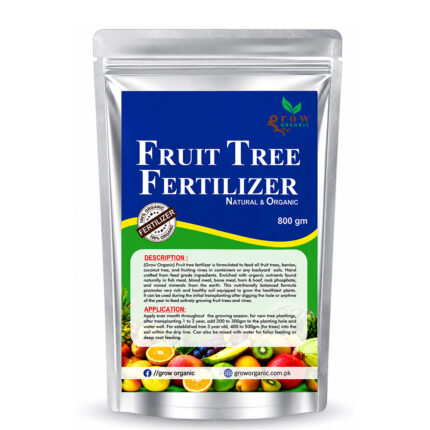 Grow Organic Fruit Tree Fertilizer 800g for Home Gardening