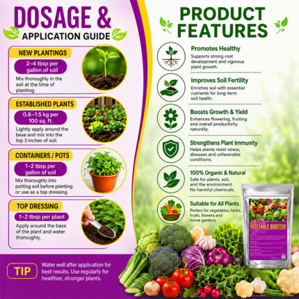 Grow Organic Vegetable Booster for Strong Roots and Soil Health