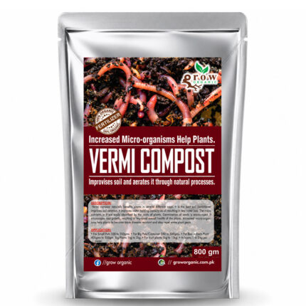 Grow Organic Vermi Compost for Home Gardening 800gm Pack