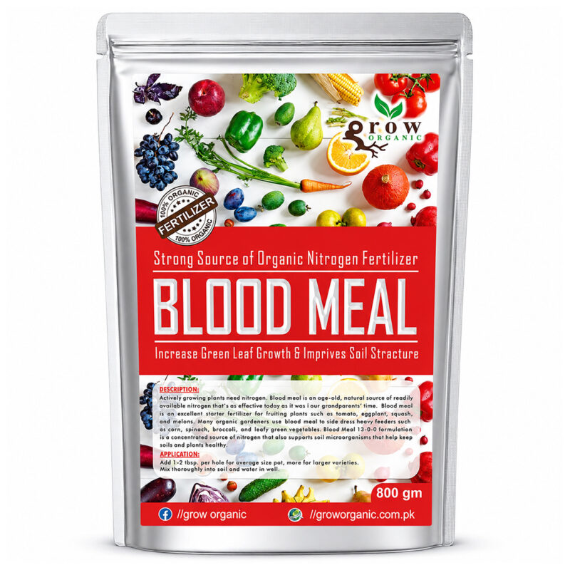 Organic Blood Meal Nitrogen Fertilizer for Plants